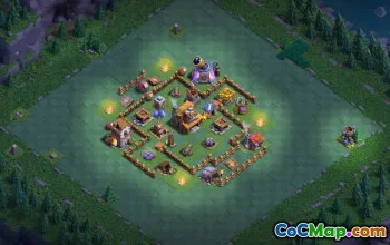 builder hall 4, builder/trophy/farming base layout #41566