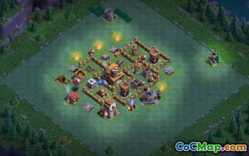 builder hall 4, builder/trophy/farming base layout #41986