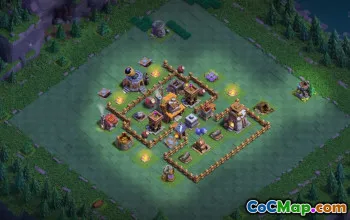 builder hall 4, builder/trophy/farming base layout #41990