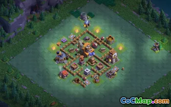 builder hall 4, builder/trophy/farming base layout #42417