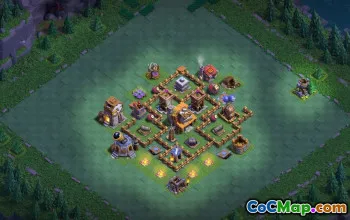 builder hall 4, builder/trophy/farming base layout #42535