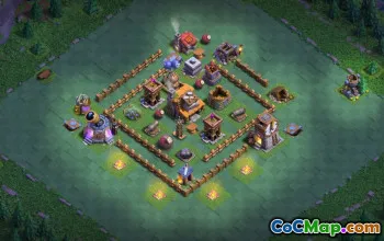 builder hall 4, builder/trophy/farming base layout #42675