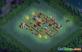 builder hall 4, builder/trophy/farming base layout #42706