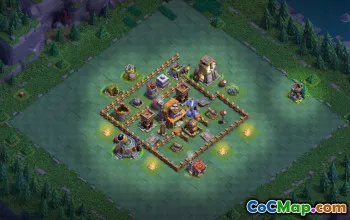 builder hall 4, builder/trophy/farming base layout #42711