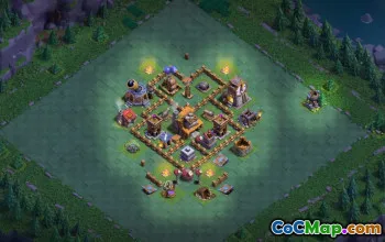 builder hall 4, builder/trophy/farming base layout #42714
