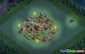builder hall 4, builder/trophy/farming base layout #42739
