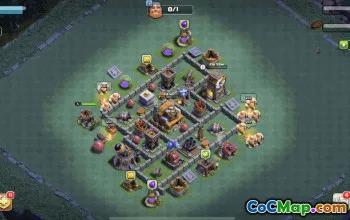 builder hall 5, builder/trophy/farming base layout #36797