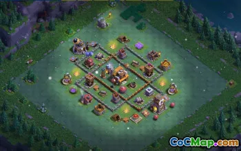 builder hall 5, builder/trophy/farming base layout #40893