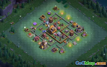 builder hall 5, builder/trophy/farming base layout #40894