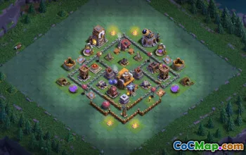 builder hall 5, builder/trophy/farming base layout #41149