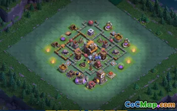 builder hall 5, builder/trophy/farming base layout #42745
