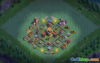 builder hall 5, builder/trophy/farming base layout #42746