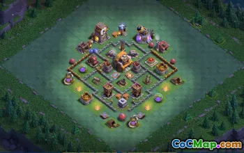 builder hall 5, builder/trophy/farming base layout #42747
