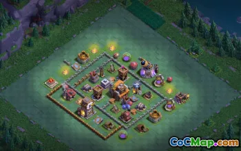 builder hall 5, builder/trophy/farming base layout #42749