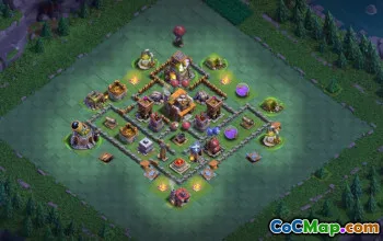builder hall 5, builder/trophy/farming base layout #42798