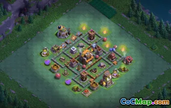 builder hall 5, builder/trophy/farming base layout #42802