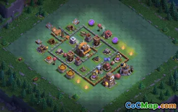 builder hall 5, builder/trophy/farming base layout #44080