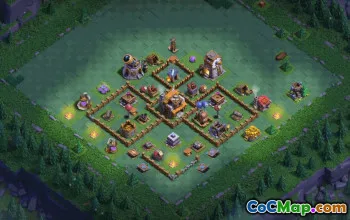 builder hall 6, builder/trophy/farming base layout #38956
