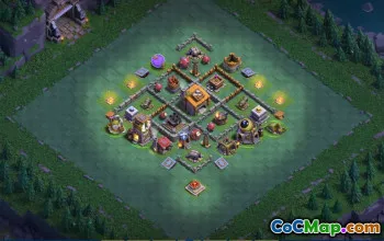 builder hall 6, builder/trophy/farming base layout #41479