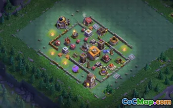 builder hall 6, builder/trophy/farming base layout #41590