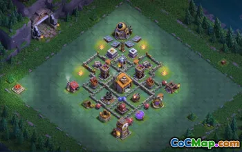 builder hall 6, builder/trophy/farming base layout #41615