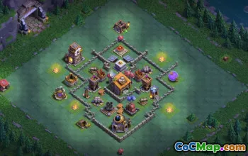 builder hall 6, builder/trophy/farming base layout #41665