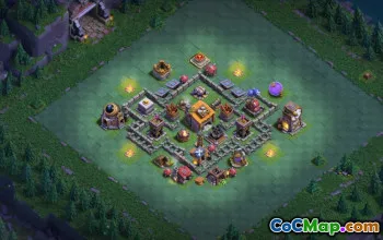 builder hall 6, builder/trophy/farming base layout #41666