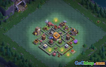 builder hall 6, builder/trophy/farming base layout #41671