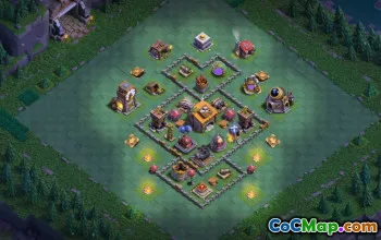 builder hall 6, builder/trophy/farming base layout #44227