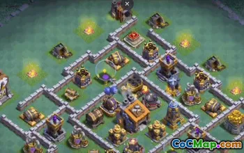 builder hall 9, builder/trophy/farming base layout #34908
