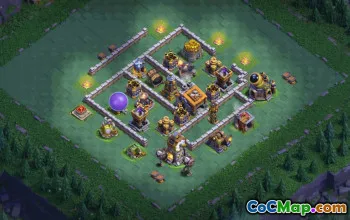 builder hall 9, builder/trophy/farming base layout #37629