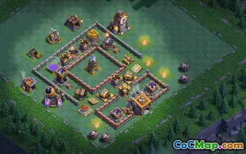 builder hall 9, builder/trophy/farming base layout #37731
