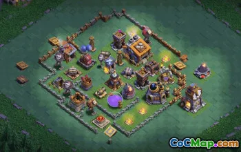 builder hall 9, builder/trophy/farming base layout #37943