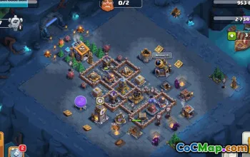 builder hall 9, builder/trophy/farming base layout #38646