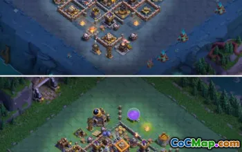 builder hall 9, builder/trophy/farming base layout #39272