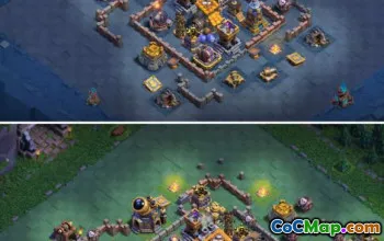 builder hall 9, builder/trophy/farming base layout #39405