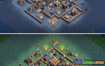 builder hall 9, builder/trophy/farming base layout #39412