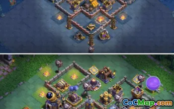 builder hall 9, builder/trophy/farming base layout #39437