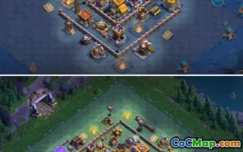 builder hall 9, builder/trophy/farming base layout #39438