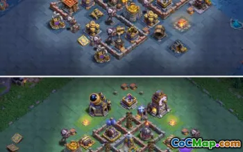 builder hall 9, builder/trophy/farming base layout #39439