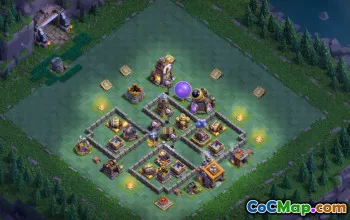 builder hall 9, builder/trophy/farming base layout #49992
