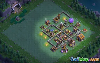 builder hall 9, builder/trophy/farming base layout #49997