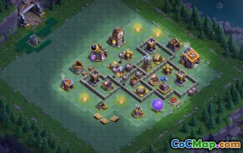 builder hall 9, builder/trophy/farming base layout #49998
