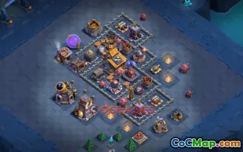Builder Hall 10 Trophy Base | Clash of Clans Anti 6 Star Layout #51001