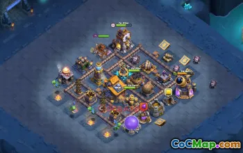 Builder Hall 10 Trophy Base | Clash of Clans Defense Link #51002