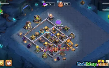 Builder Hall 10 Trophy Base – Clash of Clans | Very Hard Design #48987