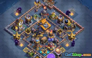 Builder Hall 10 Trophy Base - Strong Clash of Clans Defense #48984