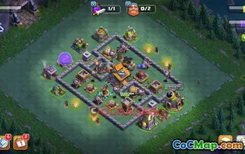 Builder Hall 10 Trophy Base with Copy Link #55412