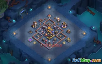 Builder Hall 10 Trophy Base with Copy Link #56699