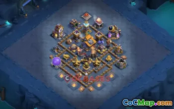 Builder Hall 10 Trophy Base with Copy Link #56701